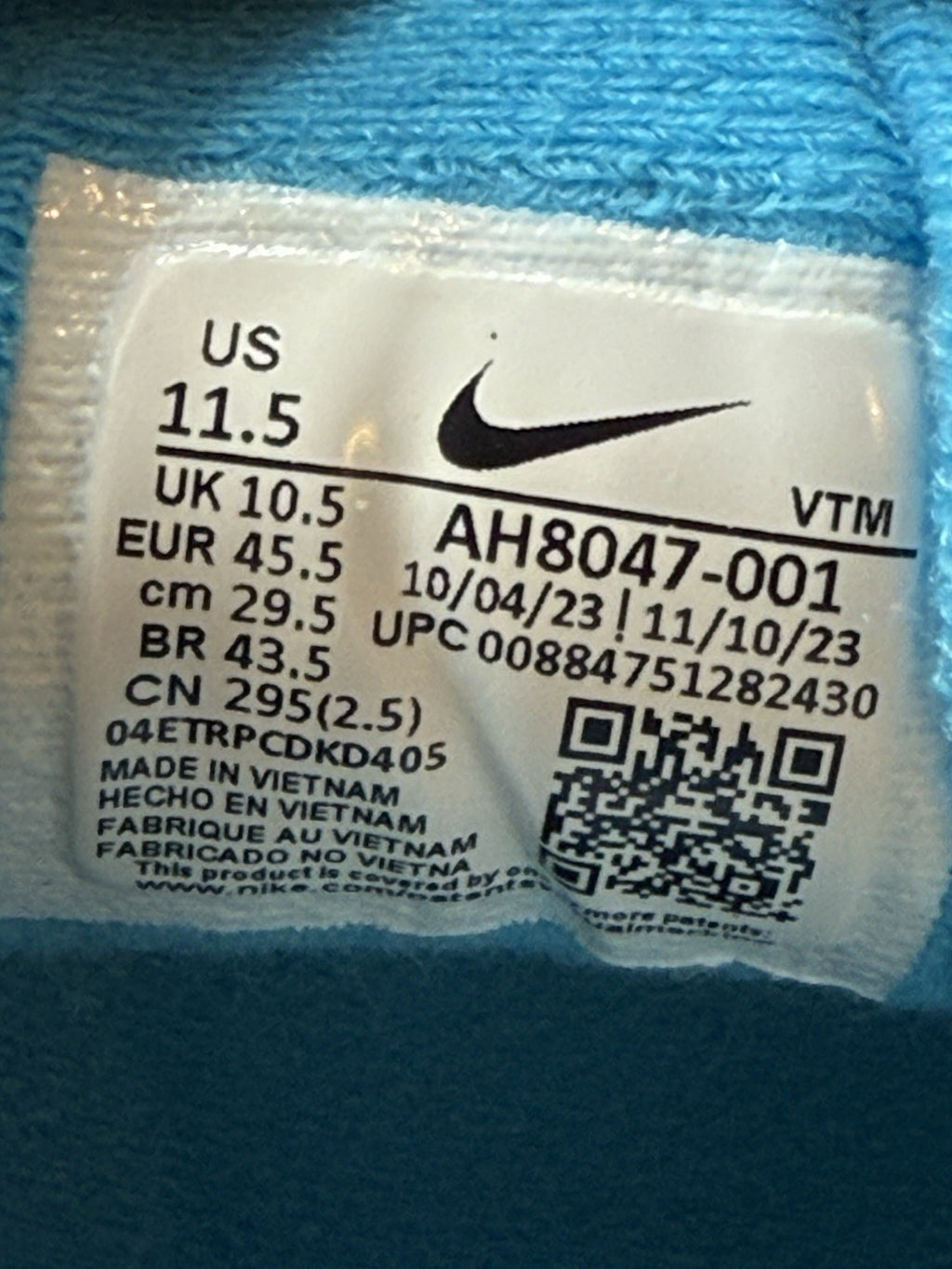 Nike Air Span 2 'Laser Blue x Dust Grey x White' (2023) – UK 10.5