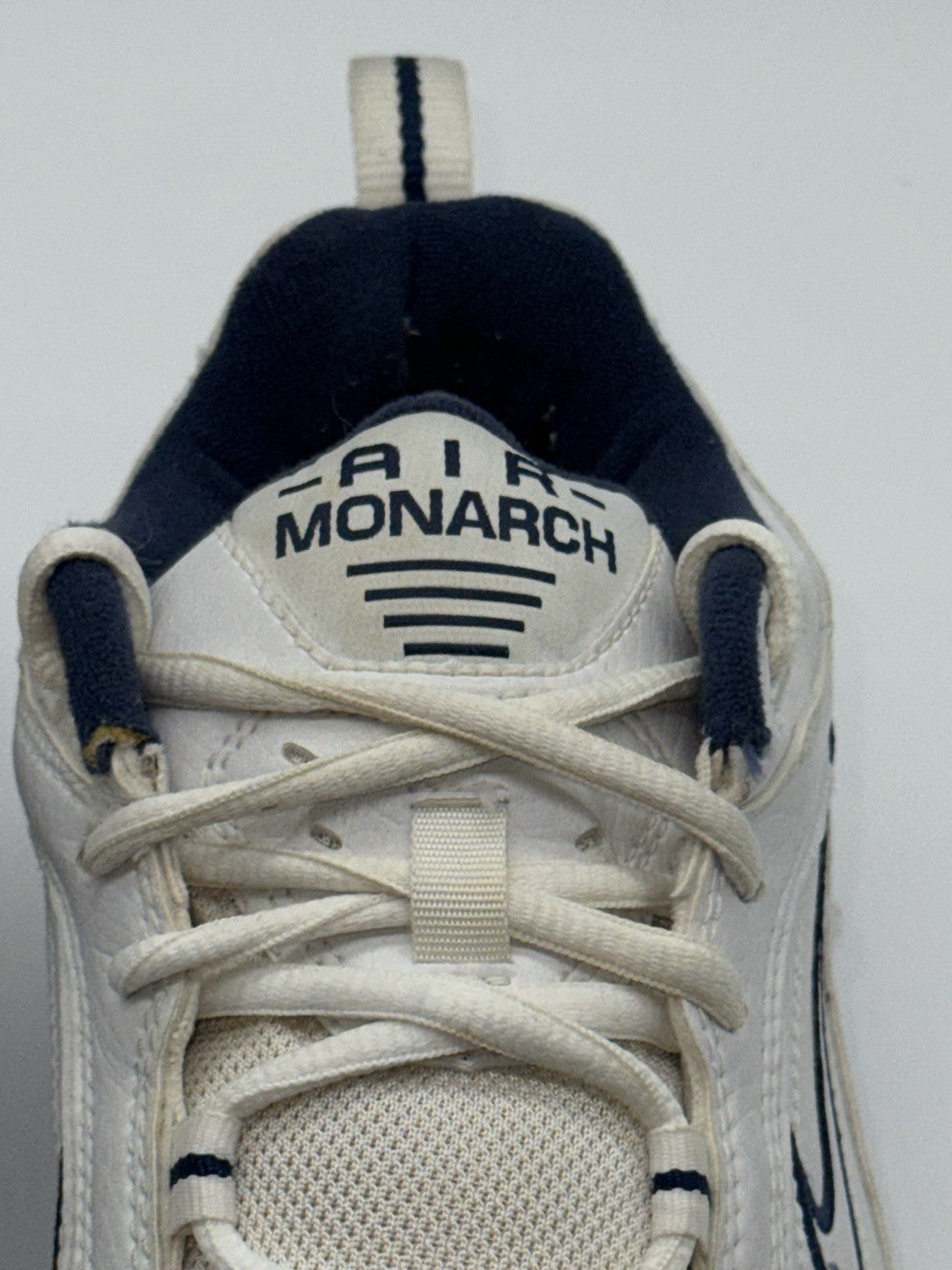 Nike Air Monarch IV 'White x Navy' (2006) – UK 9