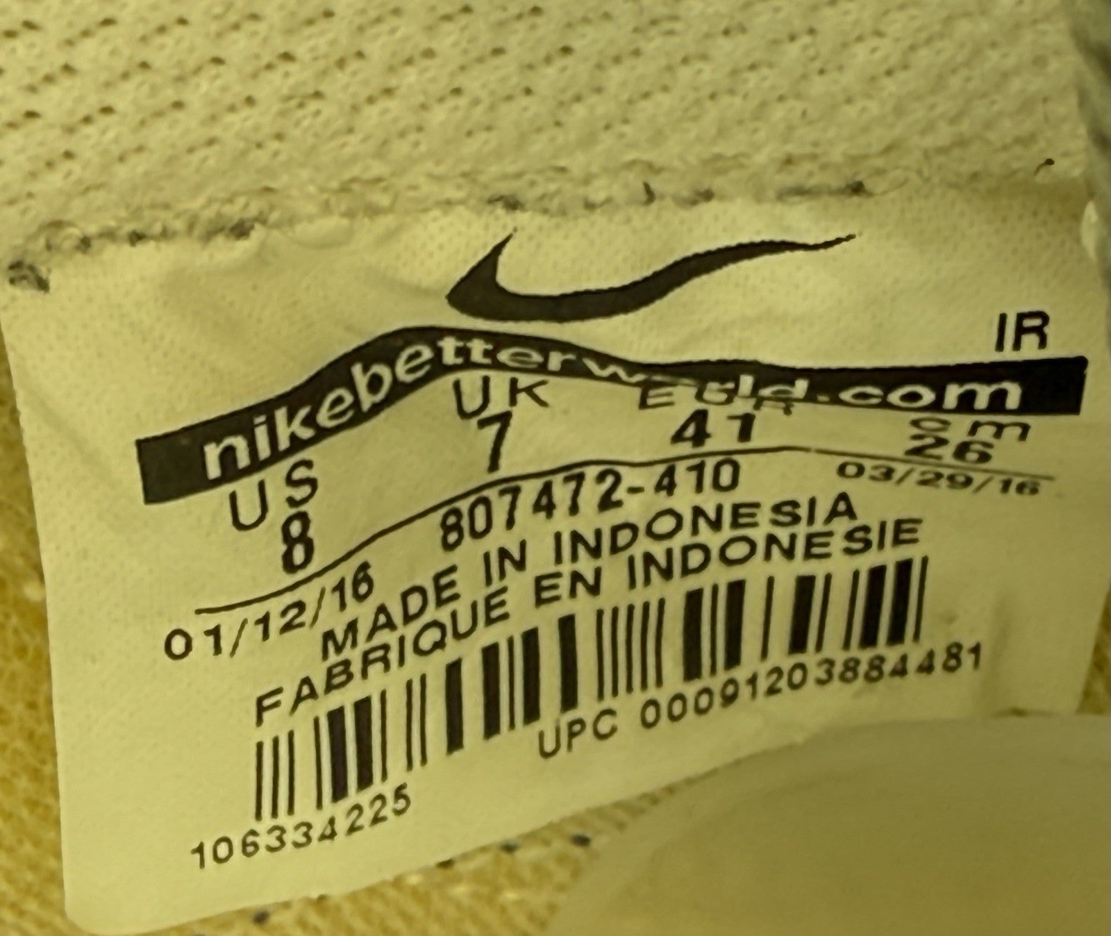 (2016) Nike Classic Cortez Nylon OG - Obsidian Navy / White - UK 7 (807472-410)