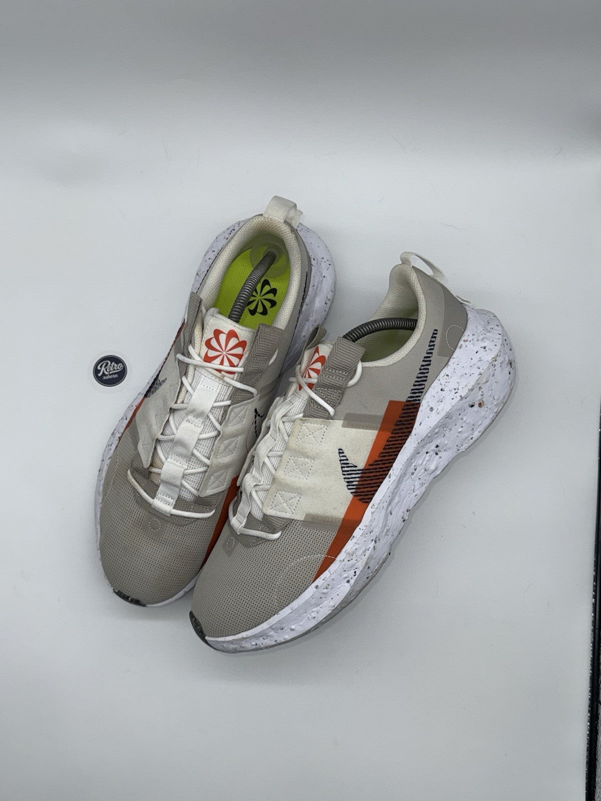 Nike Crater Impact 'Light Bone x Orange x Grey' trainers – UK 10.5