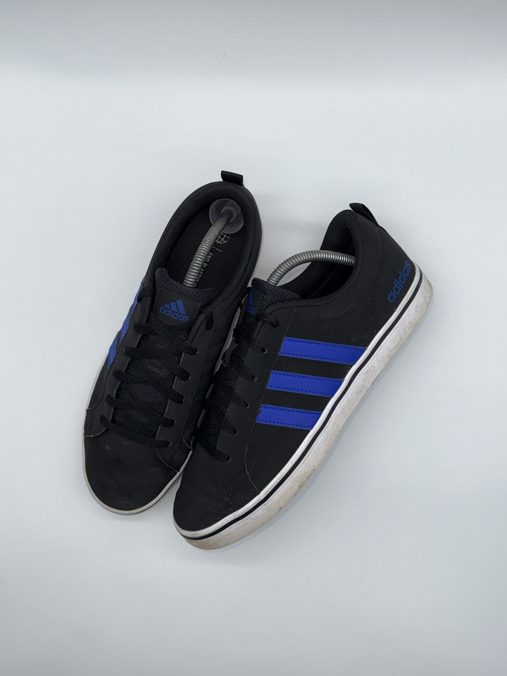 Adidas VS Pace 2.0 HP6004 Black x Royal Blue 3 Stripes UK Size 9