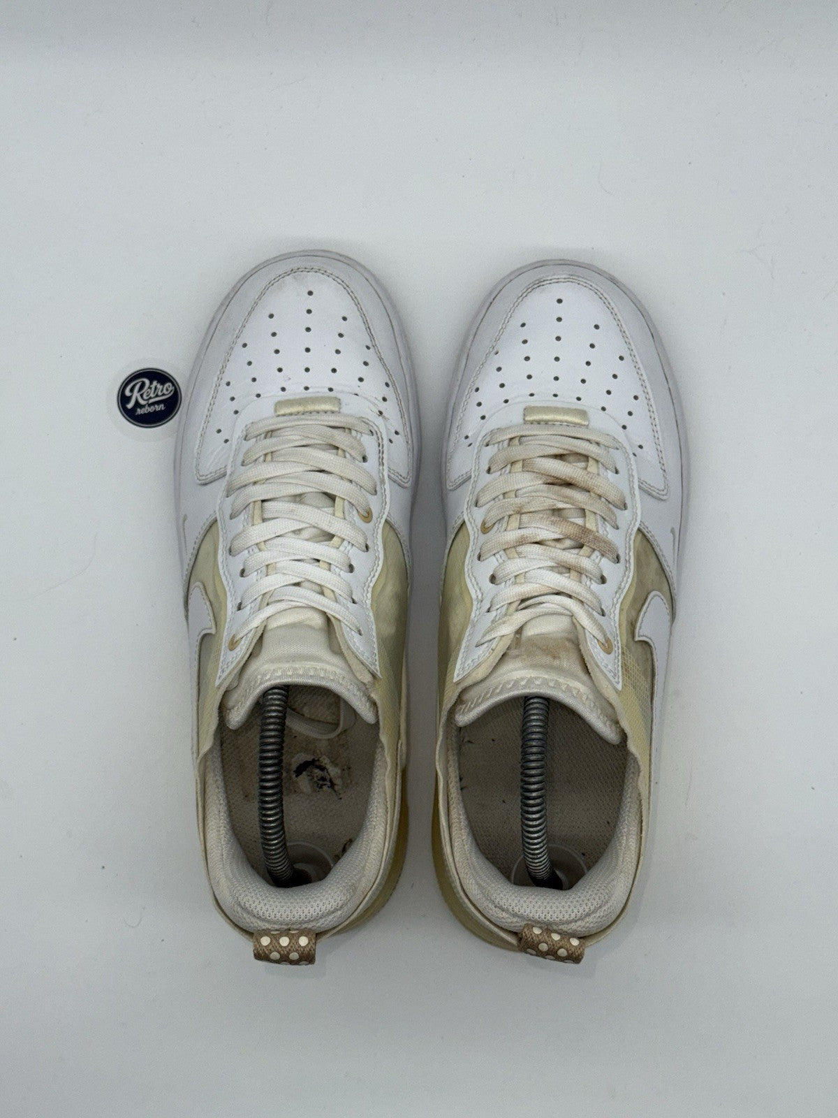 Nike Air Force 1 React 'Split White x Coconut Milk' – UK 7