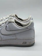Nike Air Force 1 '07 Low White Wolf Grey Sole Size UK 10.5 (DV0788-100)