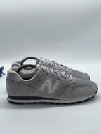 New Balance 373 Light Grey x White Trainers Size UK 8