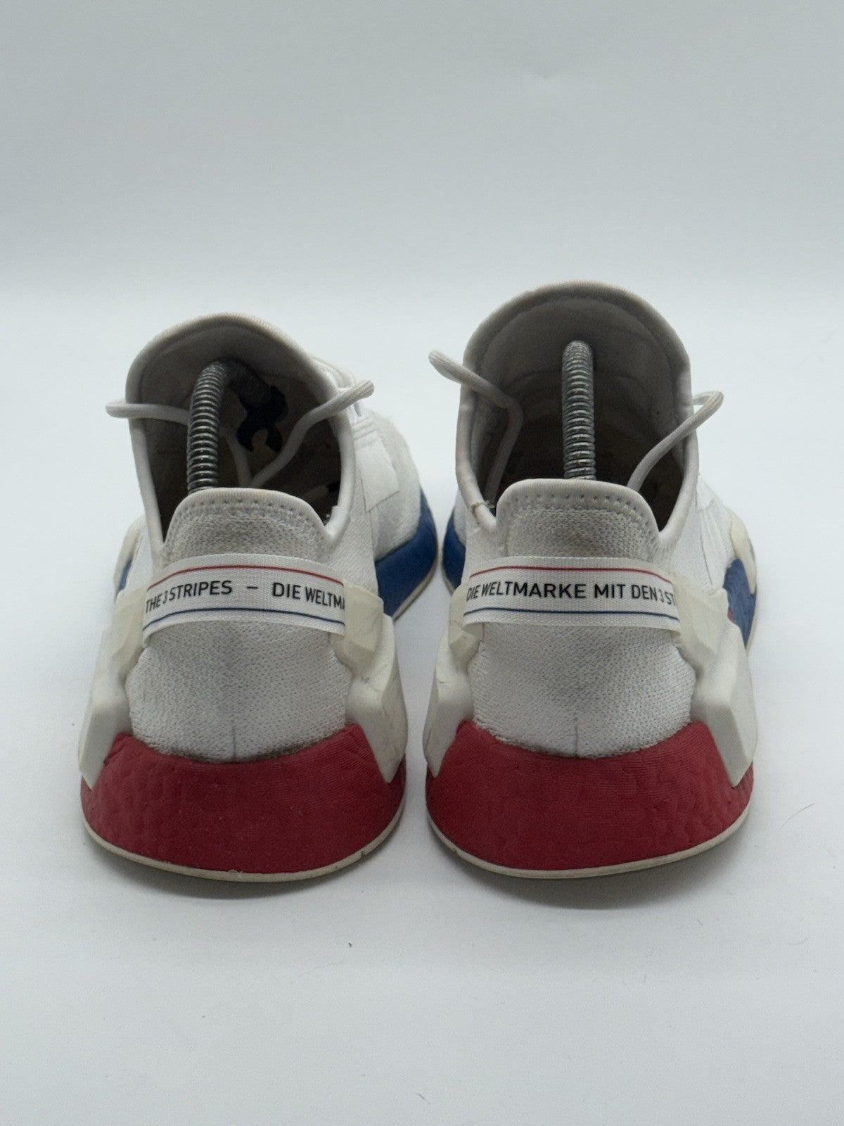 Adidas NMD R1 V2 White x Lush Red x Blue UK Size 7.5 FX4148