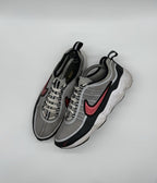 Nike Air Zoom Spiridon SP Metallic Silver Sport Red Men’s Retro Trainers UK 7