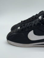 Nike Classic Cortez Black/White TXT Nylon Retro Trainers Size UK 7