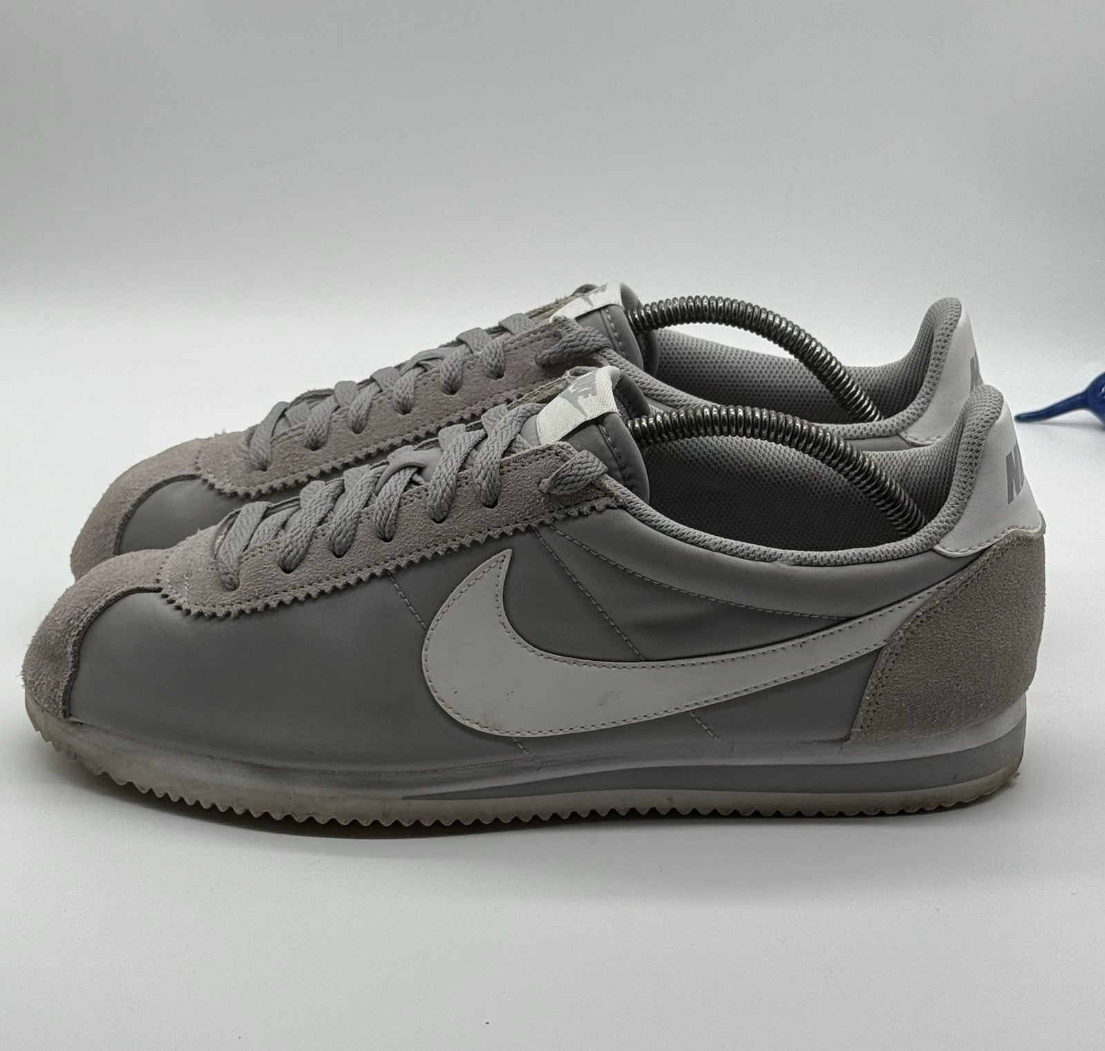 (2015) Nike Classic Cortez Nylon OG - Wolf Grey White - Size UK 10 (807472-010)