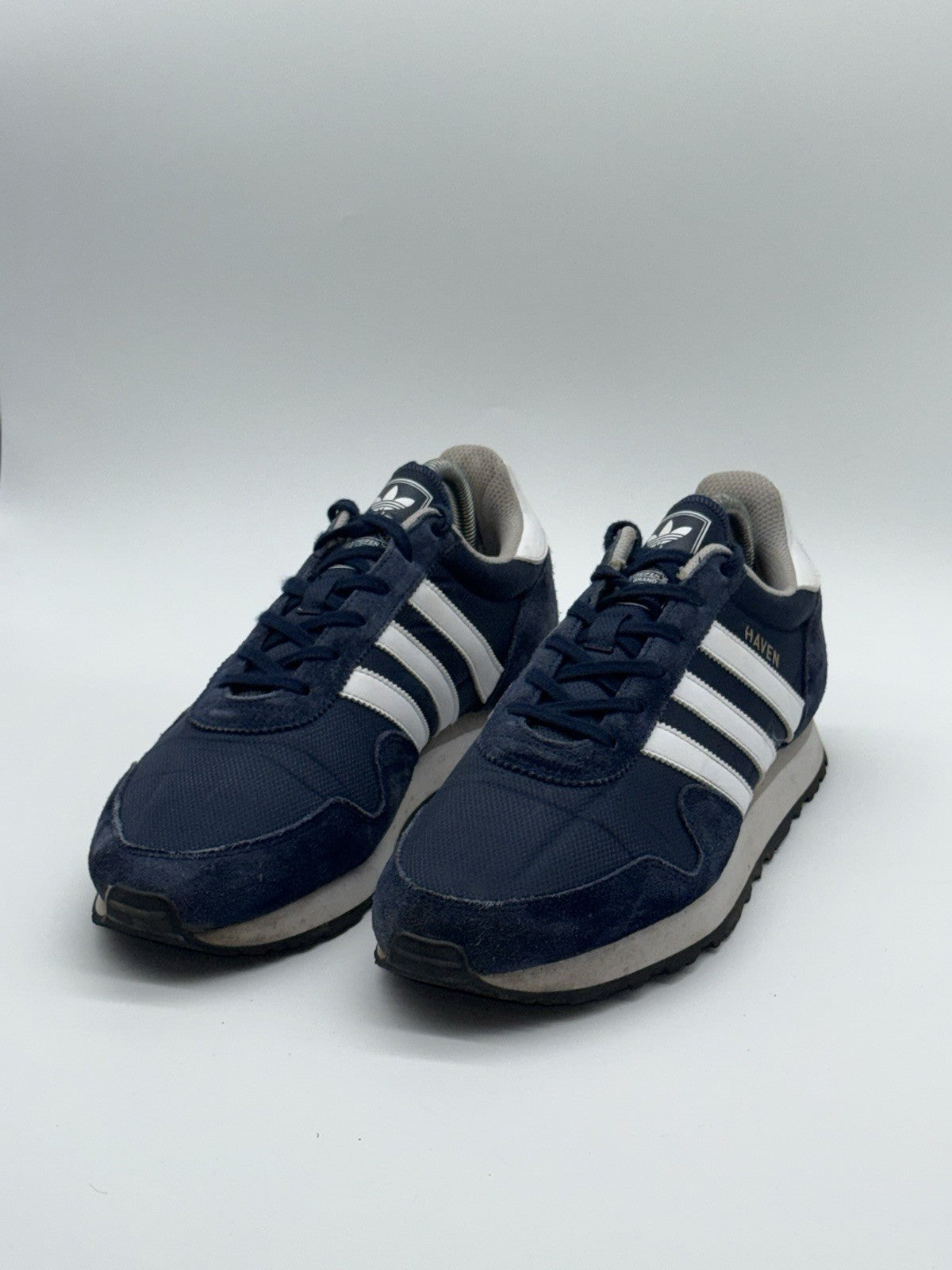 (2016) Adidas Originals Haven ‘Collegiate Navy x White’ Retro Trainers UK 8