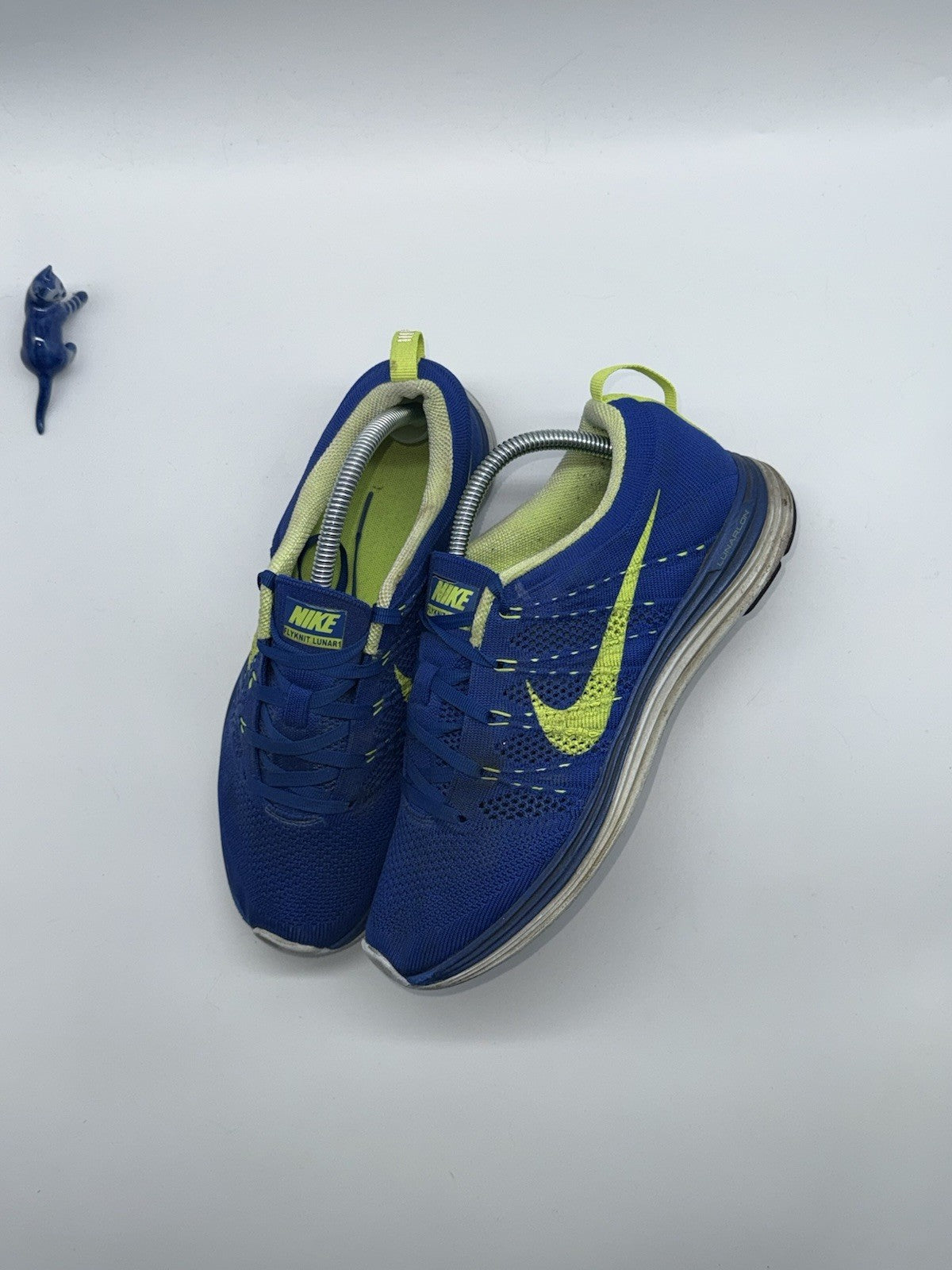 Nike Flyknit Lunar 1 ‘Royal Blue Volt’ Running Shoes UK 6.5 (554887-474)