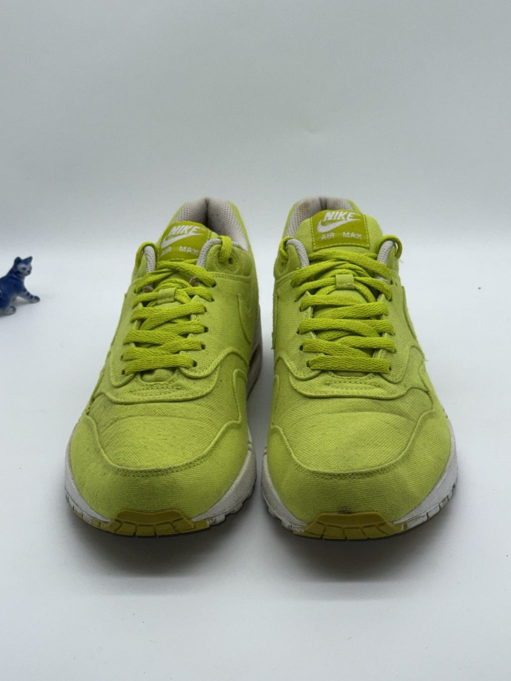 (2011) Nike Air Max 1 Cyber Trainers Size 10.5 Luminous Neon Green (308866-302)