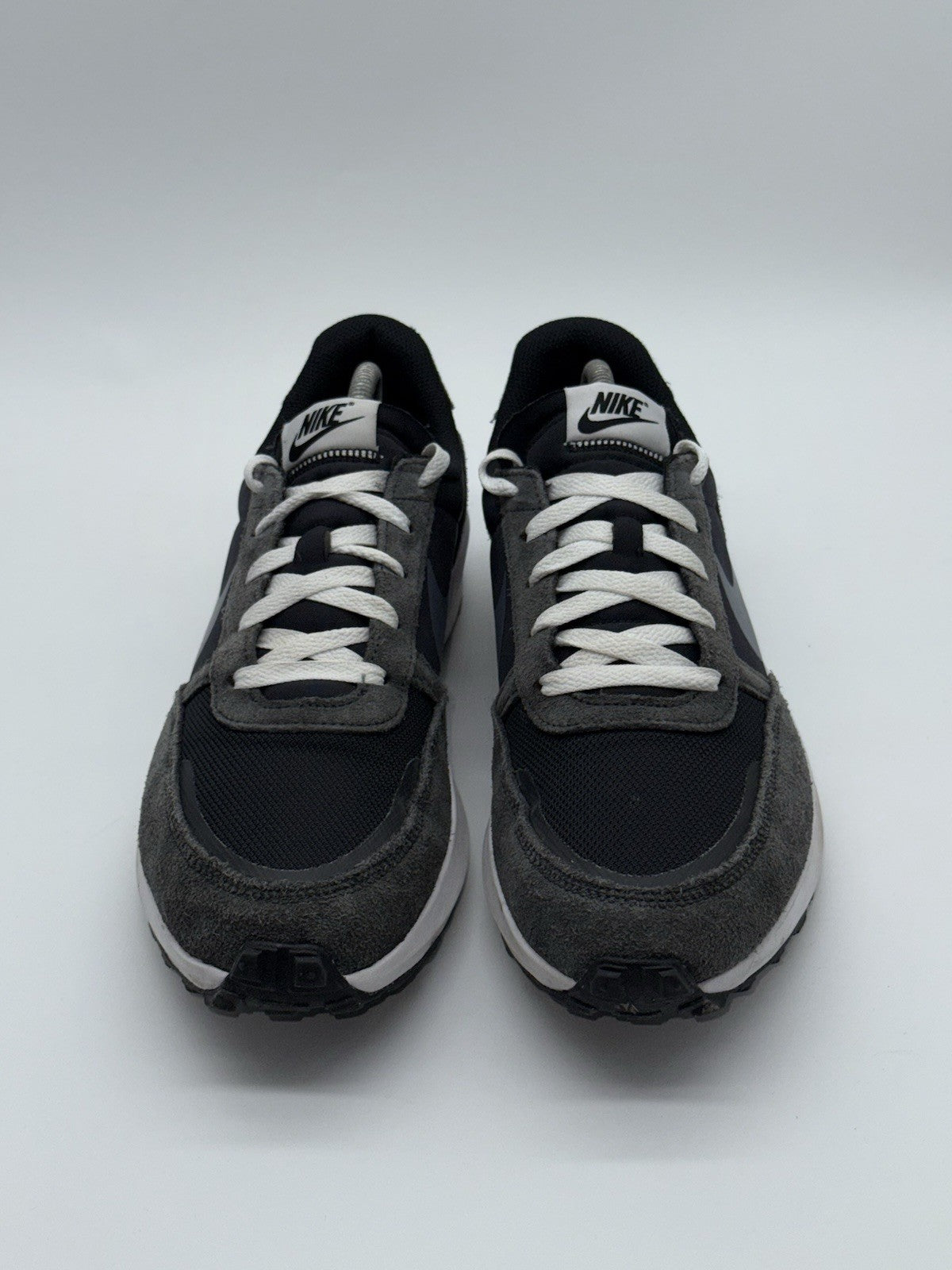 (2024) Nike Waffle Debut Retro Trainers Black x Grey Men’s UK 9.5