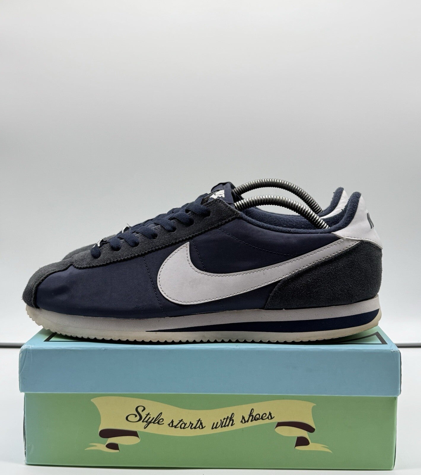 (2018) Nike Cortez Basic Nylon Obsidian Blue UK 10.5 EUR 45.5 (819720-411)