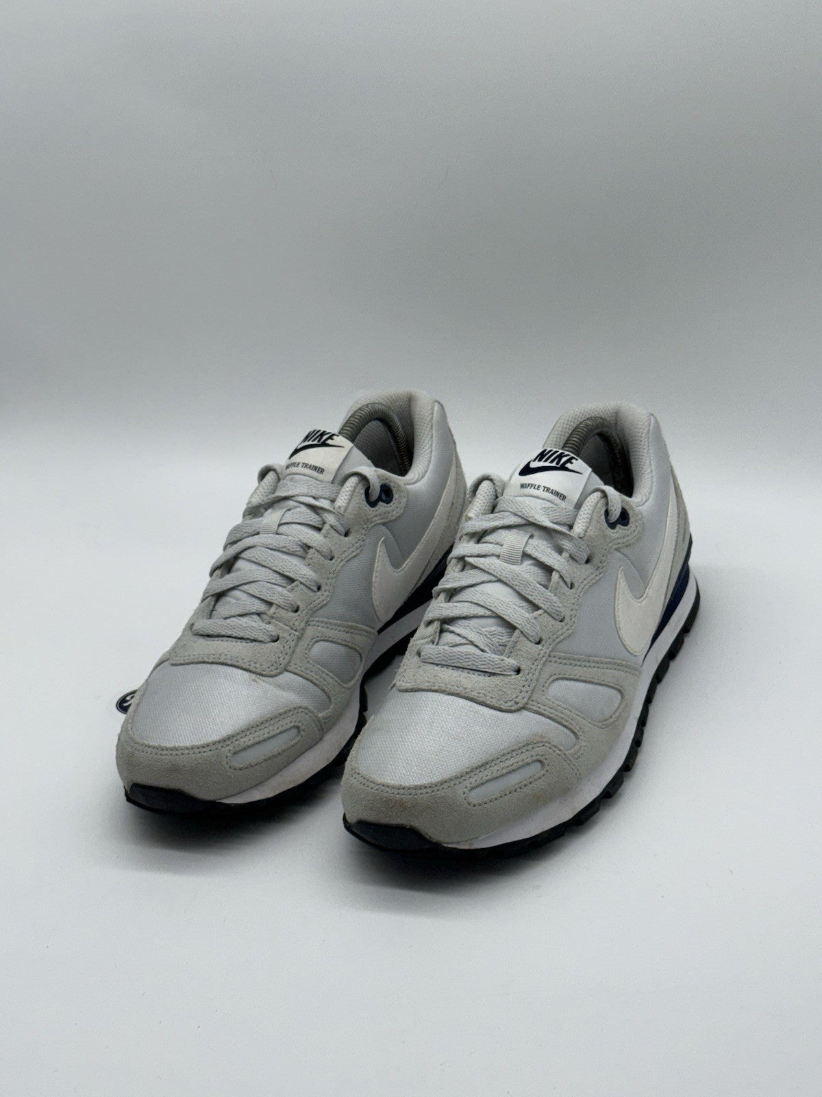 Nike Air Waffle Trainer 'Pure Platinum x Grey x Navy' (2015) – UK 8