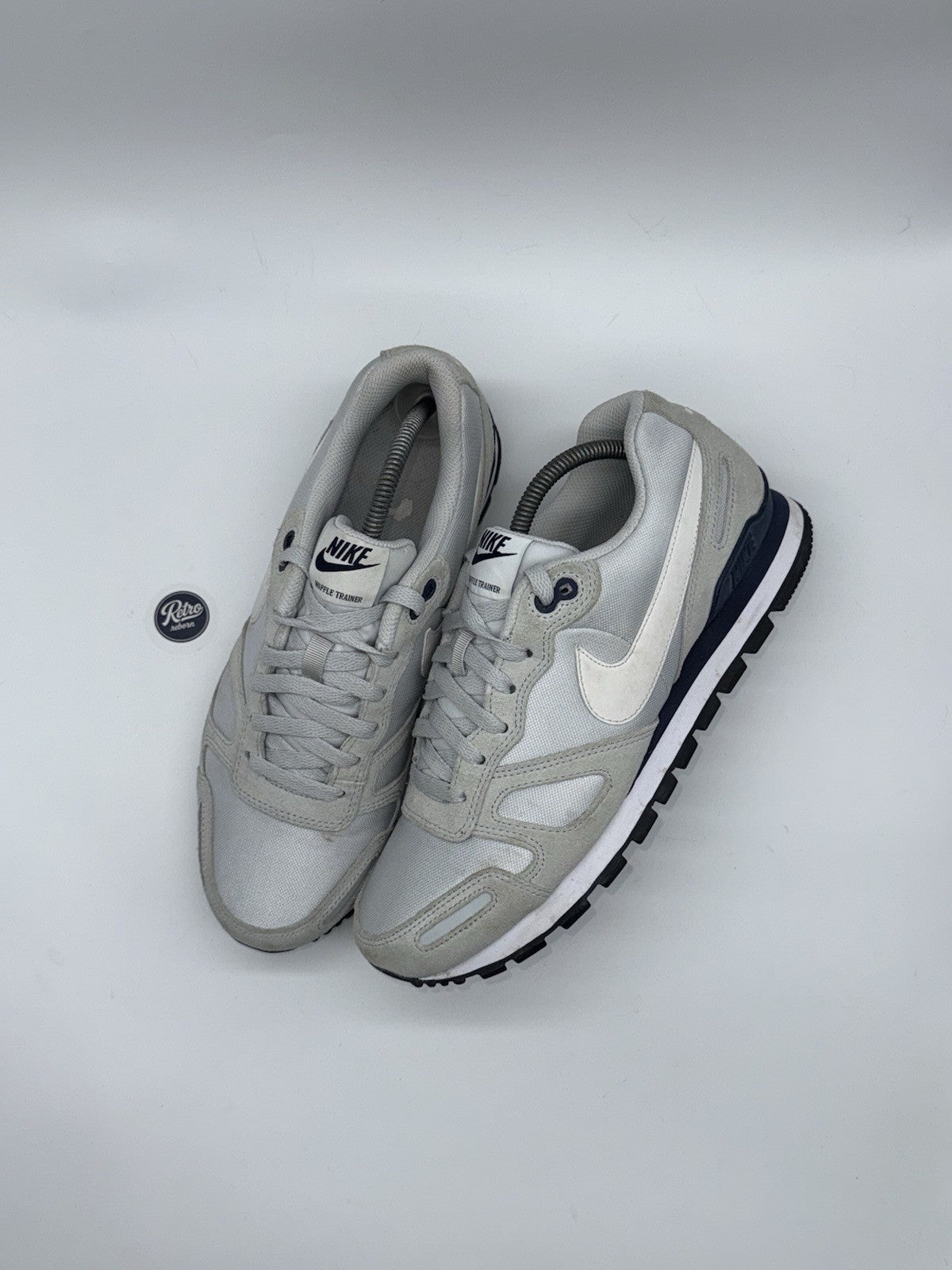 Nike Air Waffle Trainer 'Pure Platinum x Grey x Navy' – UK 8