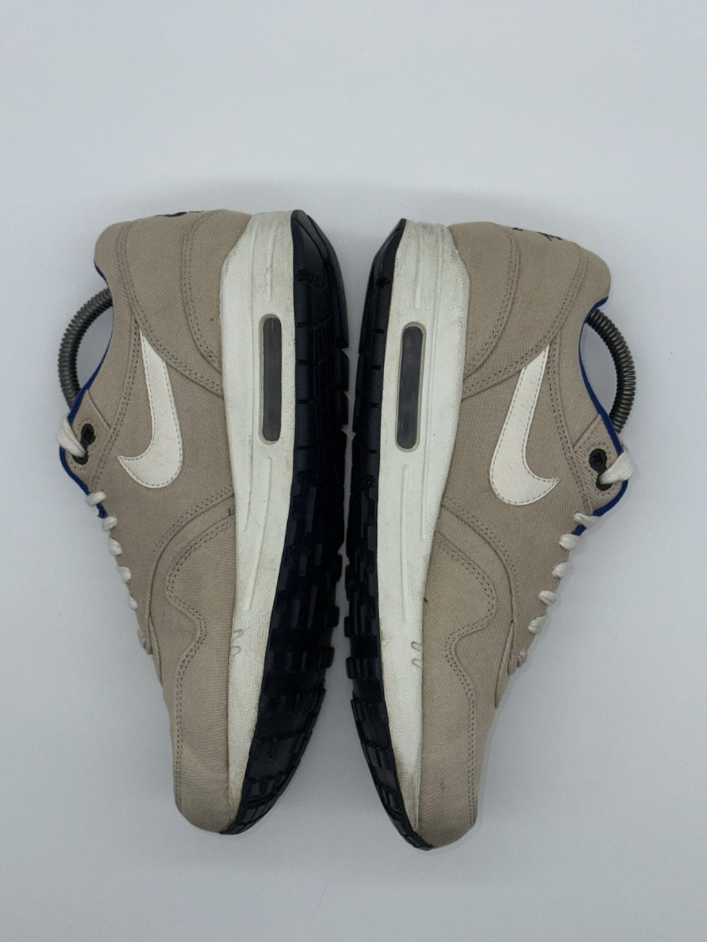 (2012) Rare Nike Air Max 1 Premium 'Classic Stone x Blue' UK 7.5 - (512033 040)