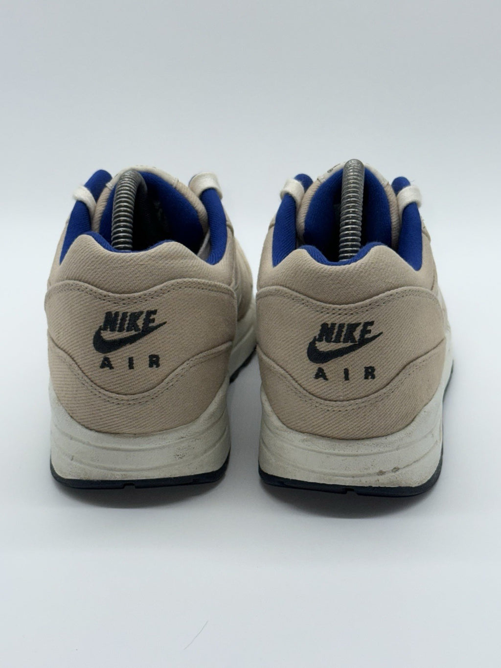 (2012) Rare Nike Air Max 1 Premium 'Classic Stone x Blue' UK 7.5 - (512033 040)