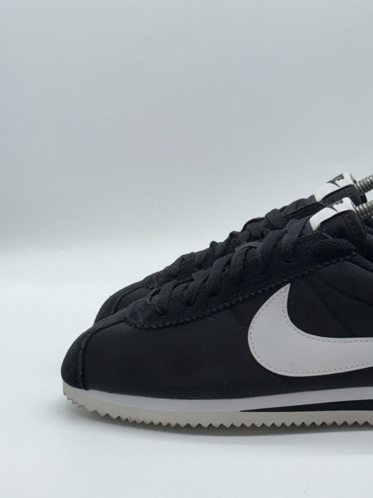 (2015) Nike Classic Cortez Nylon OG Vintage - Black White - Size UK 7.5