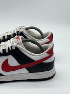(2022) Nike Dunk Low Retro Red Swoosh Panda Trainers Size UK 7.5