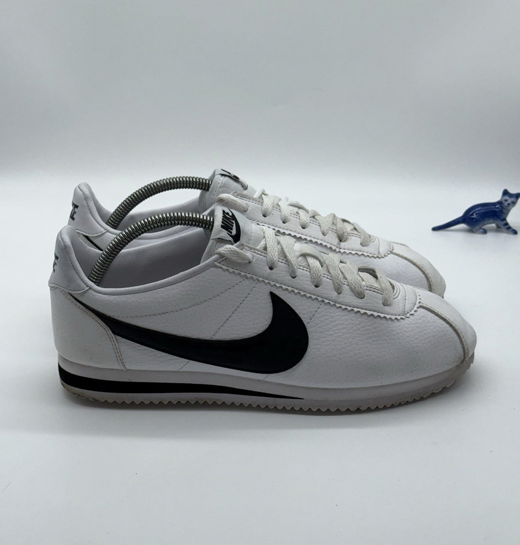 Nike Classic Cortez Leather OG Trainers (2018) White/Black Retro- UK 7.5 EU 42