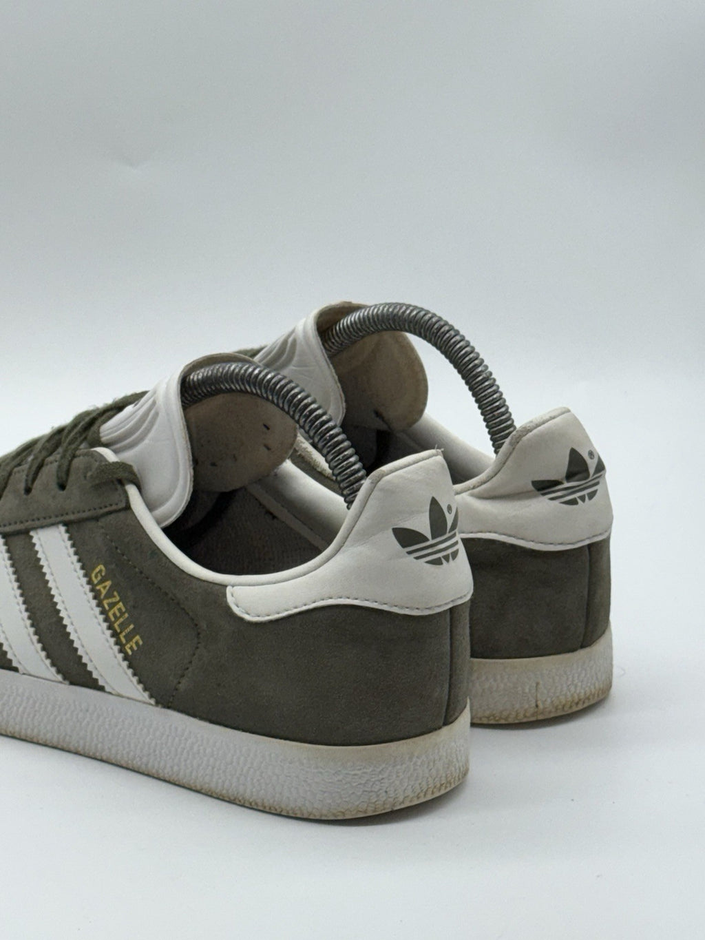 Adidas Gazelle Olive Green White Suede Men’s UK 7 (CQ1784)