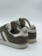 Adidas Gazelle Olive Green White Suede Men’s UK 7 (CQ1784)