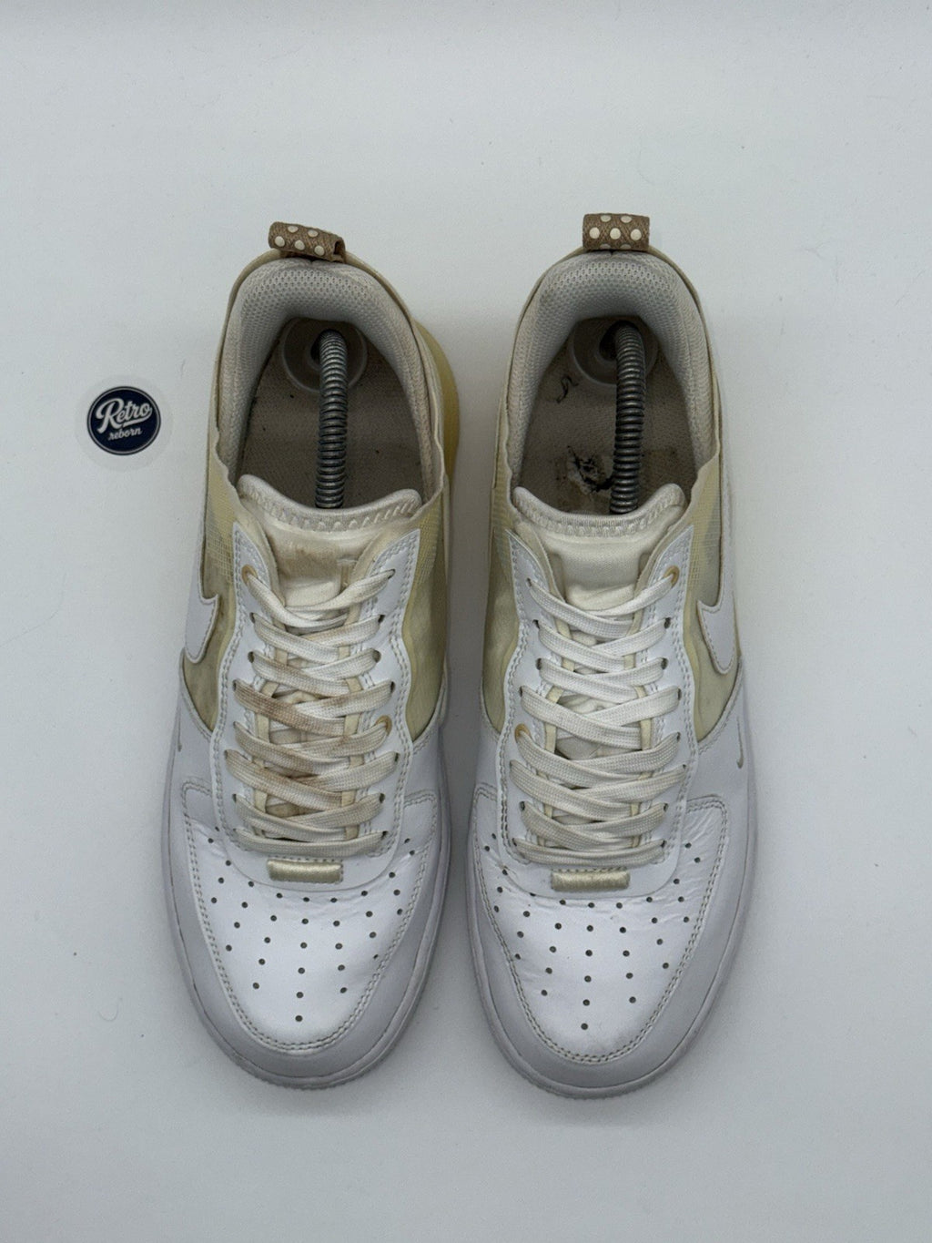 Nike Air Force 1 React 'Split White x Coconut Milk' – UK 7
