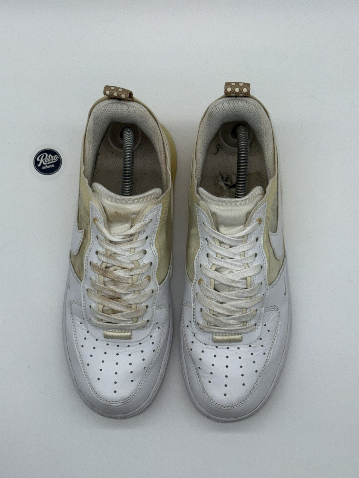 Nike Air Force 1 React 'Split White x Coconut Milk' – UK 7