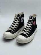 Comme des Garcons Play x Converse Chuck 70 High Red Heart Black Size UK 9