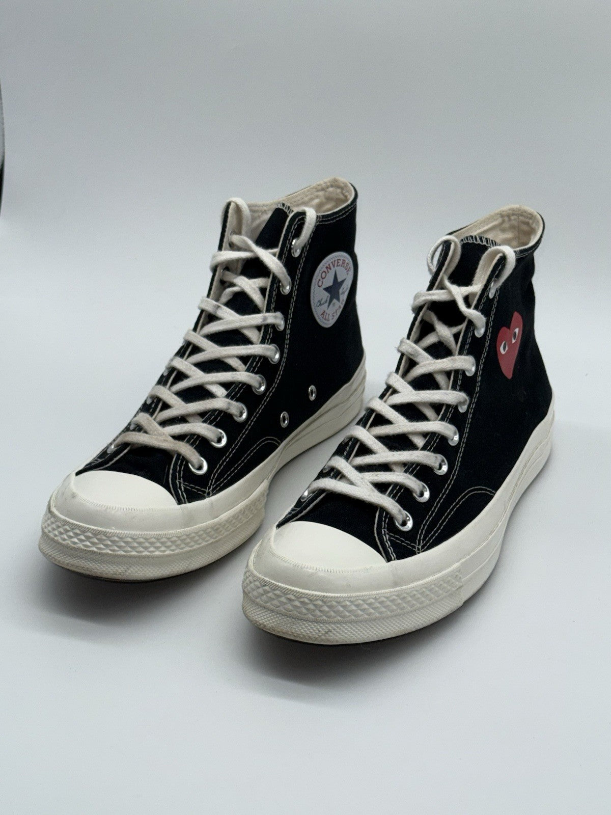 Comme des Garcons Play x Converse Chuck 70 High Red Heart Black Size UK 9