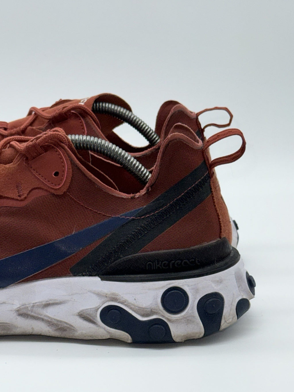 (2018) Nike React Element 55 Mars Stone Midnight Navy Men's UK 10 - BQ6166-600