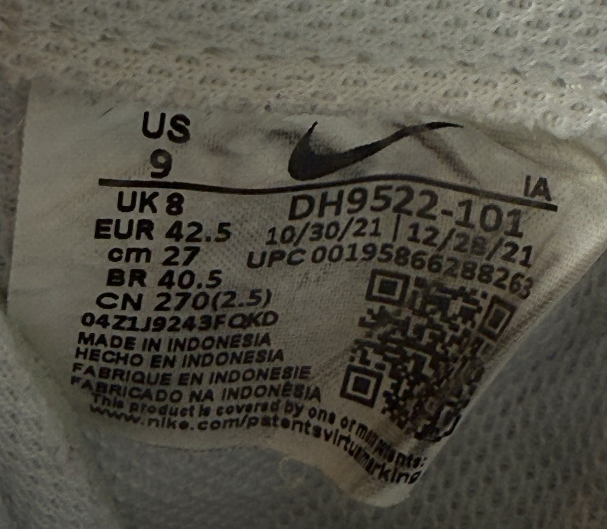 Nike Waffle Debut 'Summit White x Beige' (2021) – UK 8