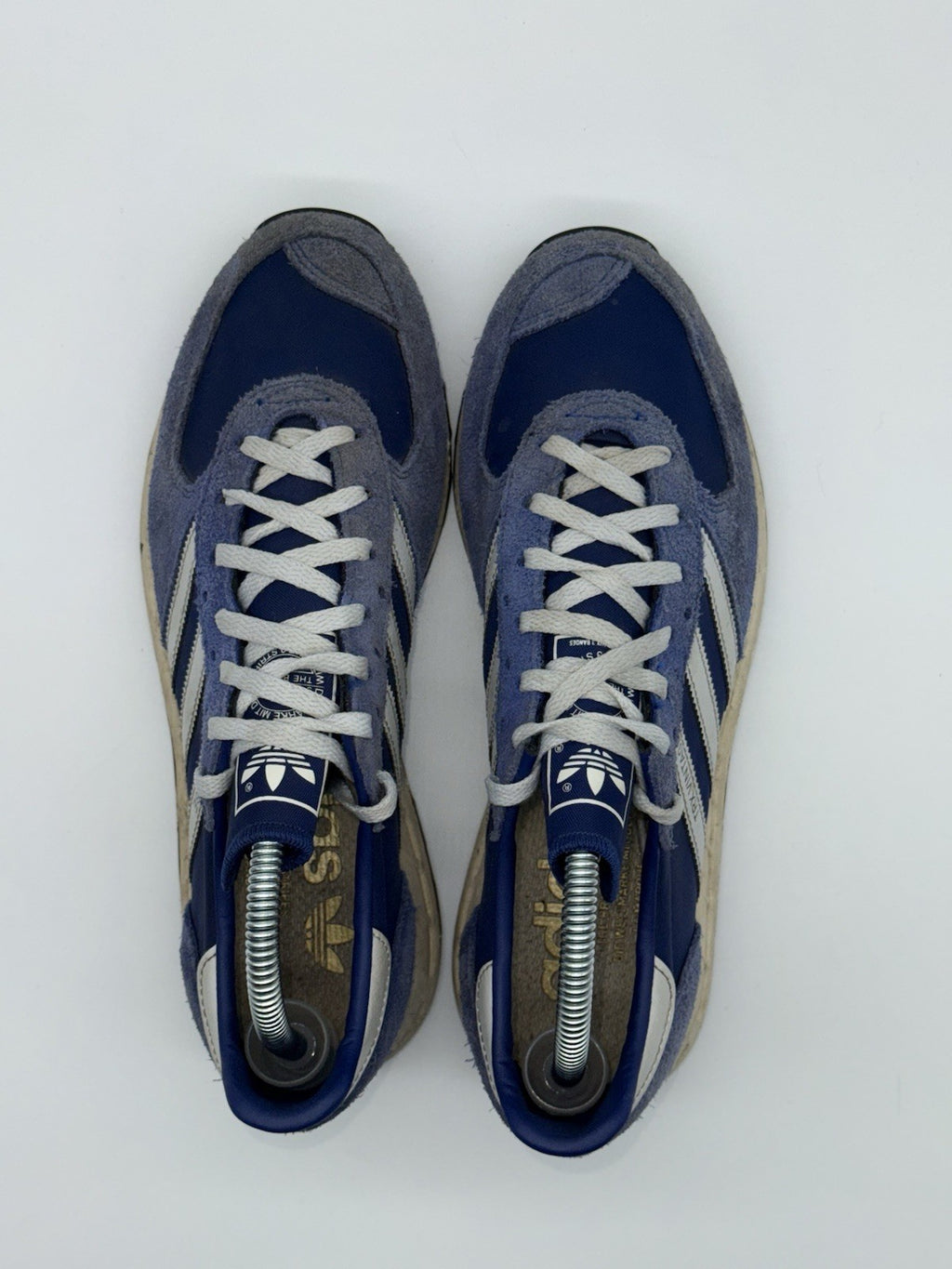 (2022) Adidas Originals TRX Vintage Blue x Cream x White Retro Trainers UK 6