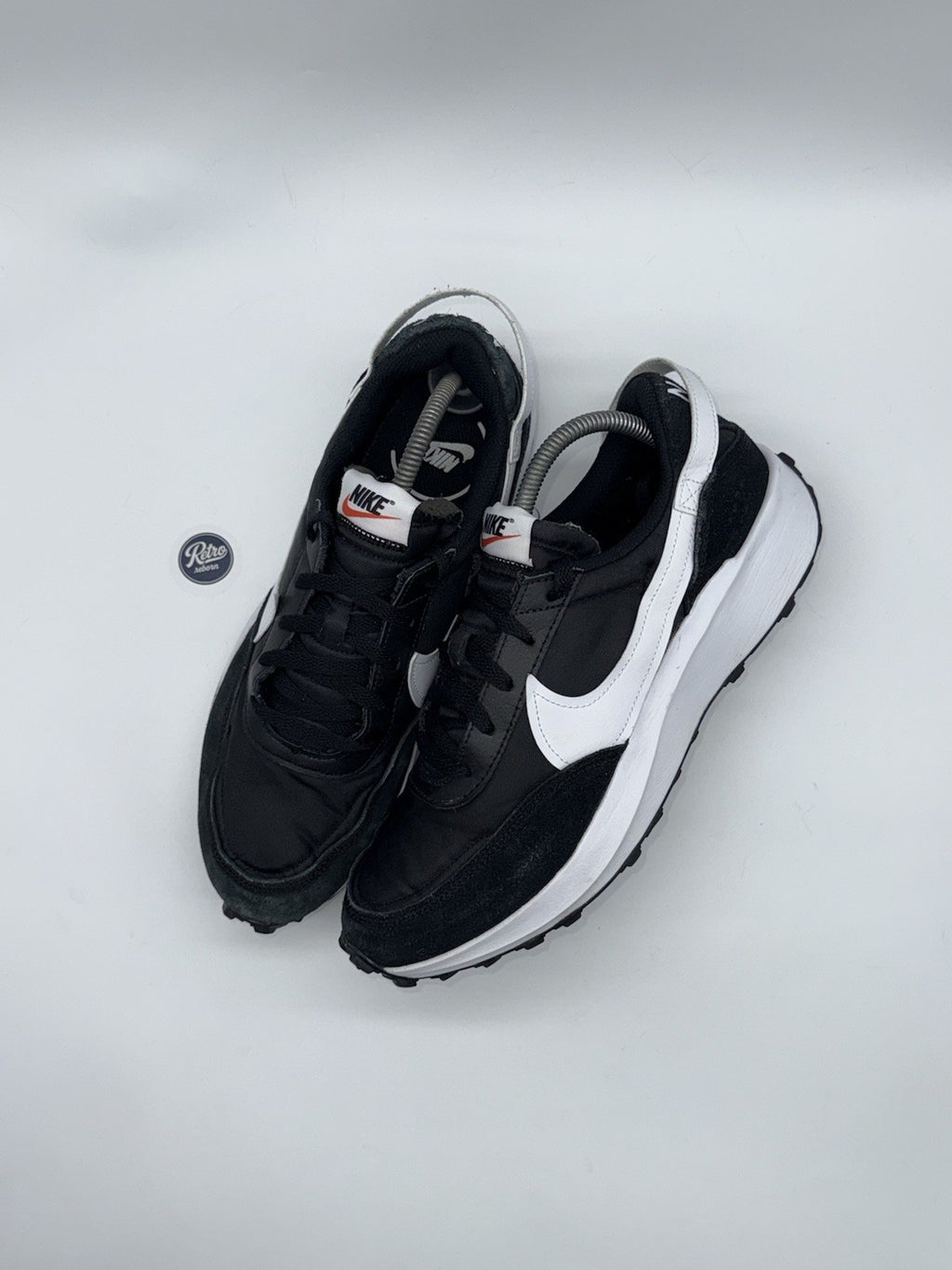 Nike Waffle Debut 'Black x White' trainers – UK 8.5