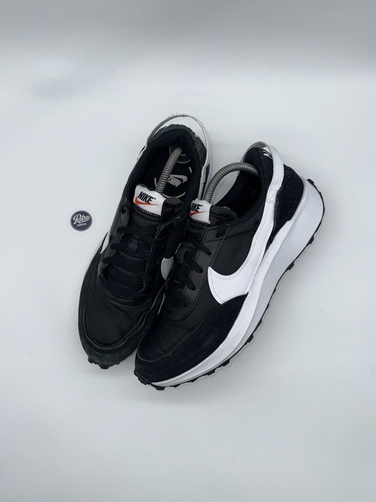 Nike Waffle Debut 'Black x White' trainers – UK 8.5