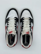 (2022) Nike Dunk Low Retro Red Swoosh Panda Trainers Size UK 7.5