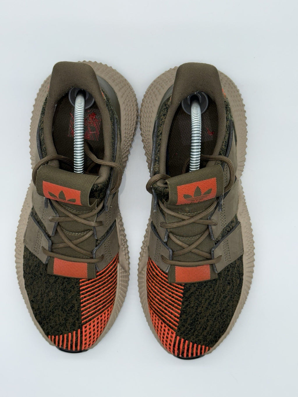 (2017) Adidas Prophere Olive Green Orange Retro Trainers Size UK 6