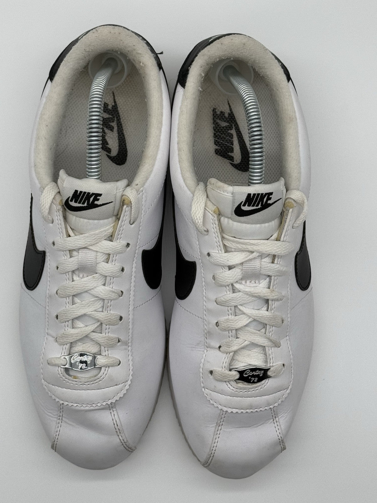 (2019) Nike Cortez Basic Leather OG Trainers - White Black - Size UK 7 (EU 41)