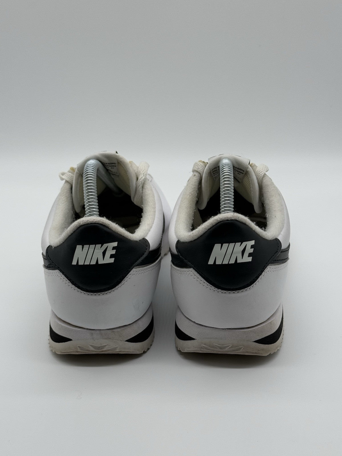 (2019) Nike Cortez Basic Leather OG Trainers - White Black - Size UK 7 (EU 41)