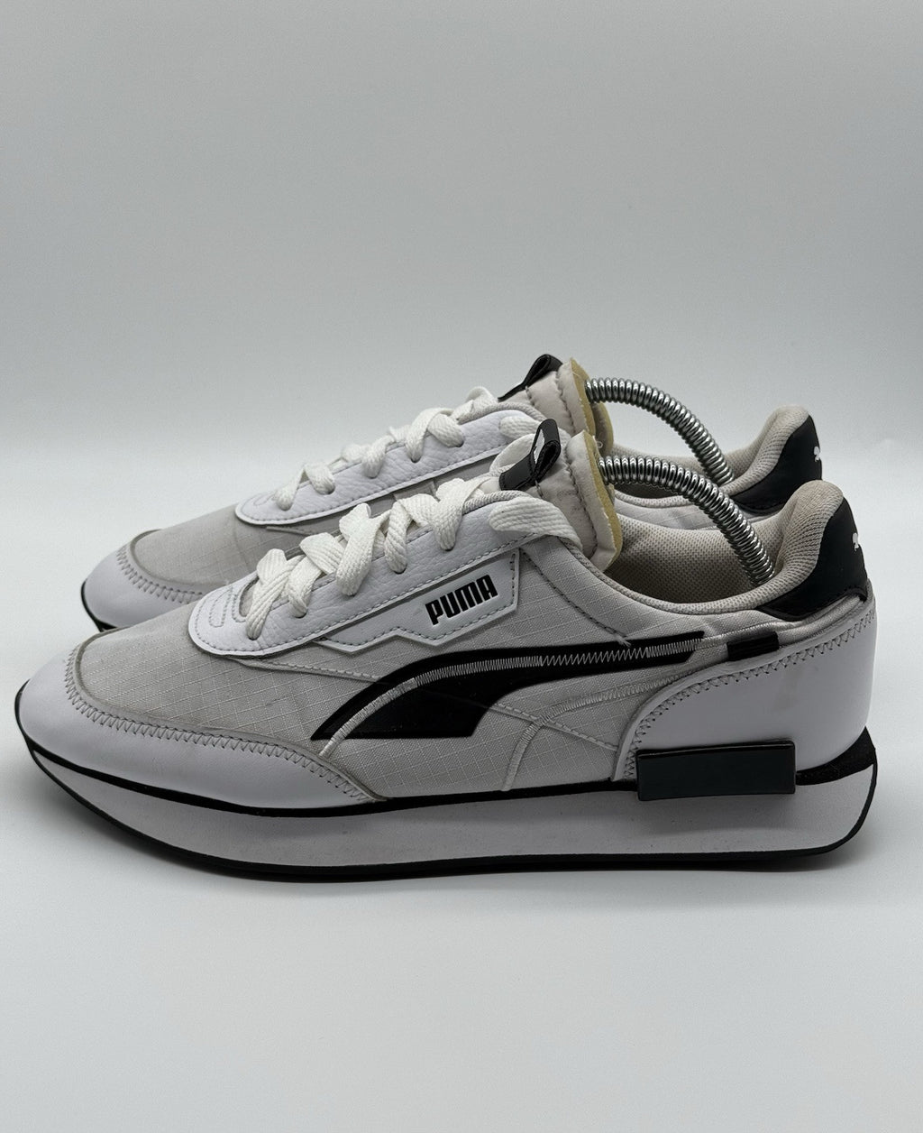 Puma Future Rider Twofold White Black UK 6.5 EUR 40 380591 05 No Insoles