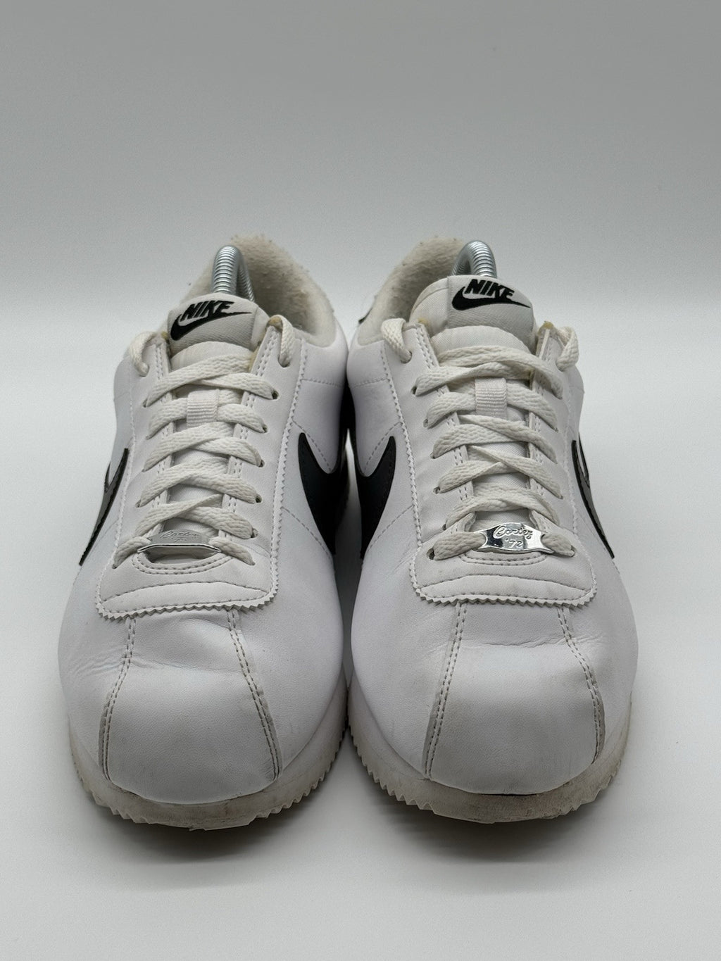 (2019) Nike Cortez Basic Leather OG Trainers - White Black - Size UK 7 (EU 41)