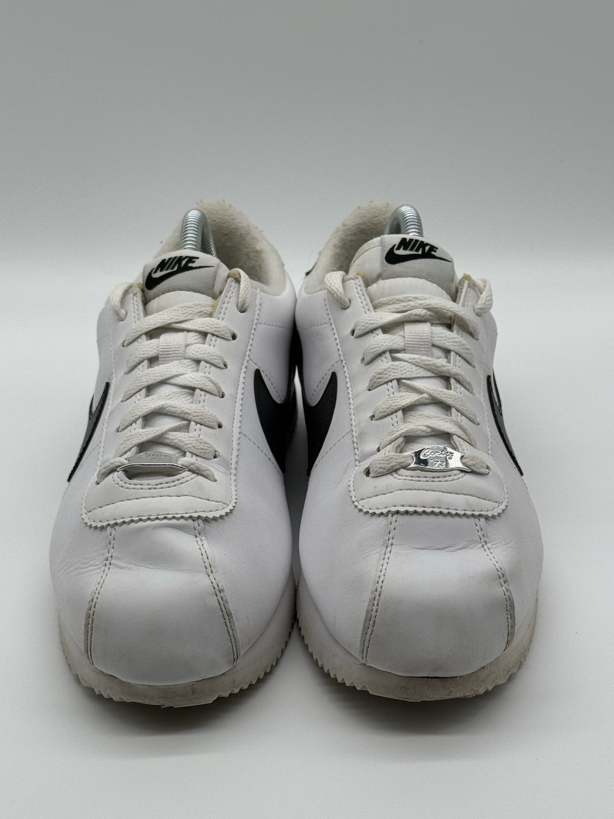 (2019) Nike Cortez Basic Leather OG Trainers - White Black - Size UK 7 (EU 41)