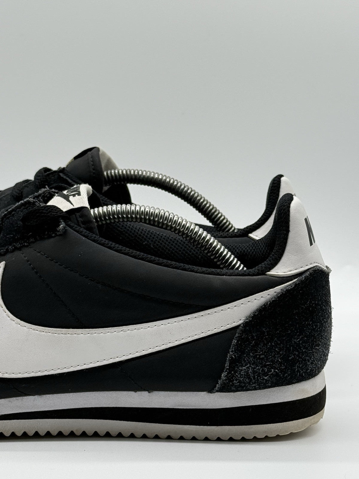 (2015) Nike Classic Cortez Nylon OG Vintage - Black White - Size UK 11 (EU 46)