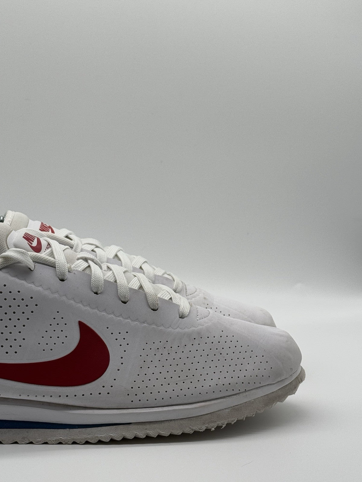 Nike Classic Cortez Ultra Moire OG (845013-100) Forrest Gump White Red Mens UK 7