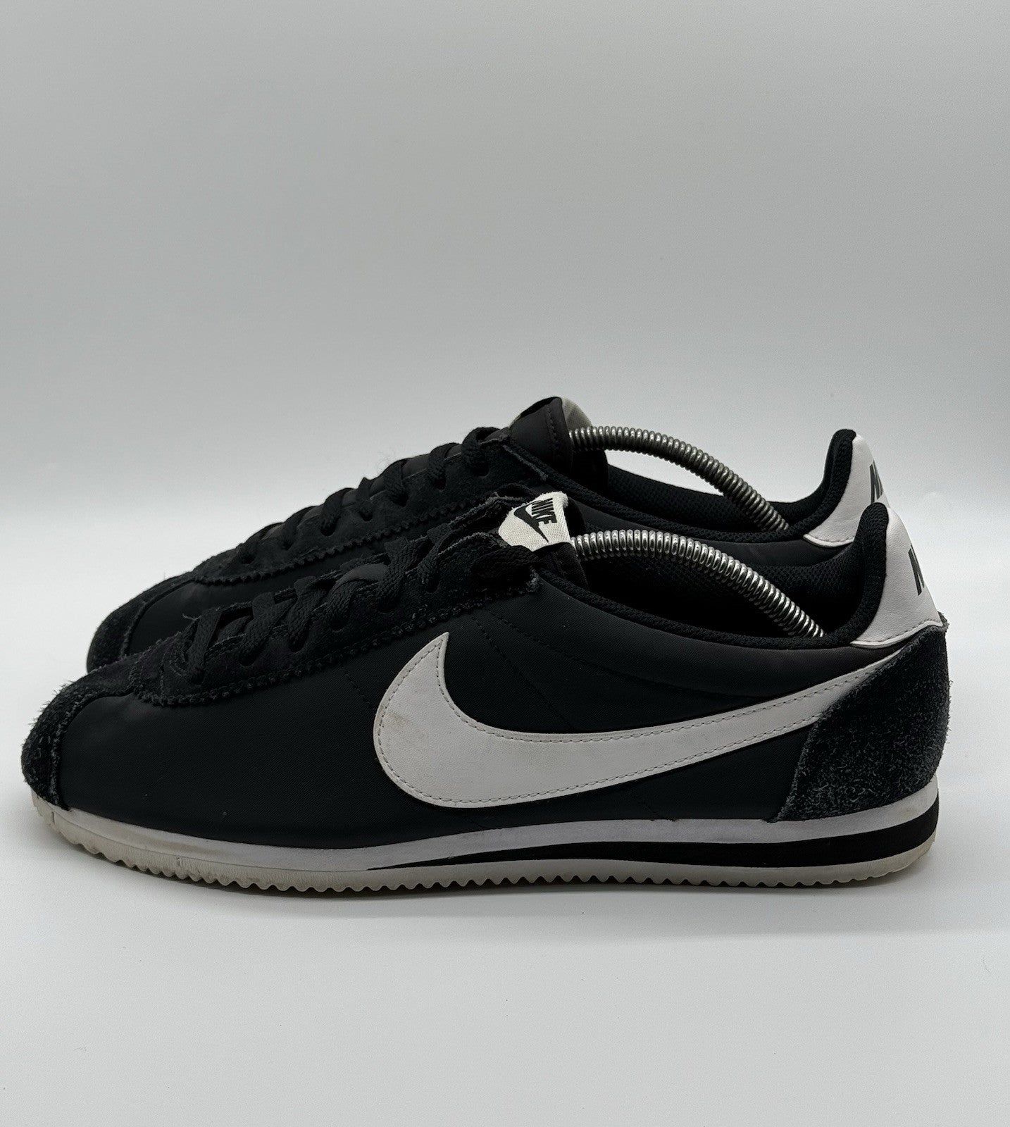 (2015) Nike Classic Cortez Nylon OG Vintage - Black White - Size UK 11 (EU 46)