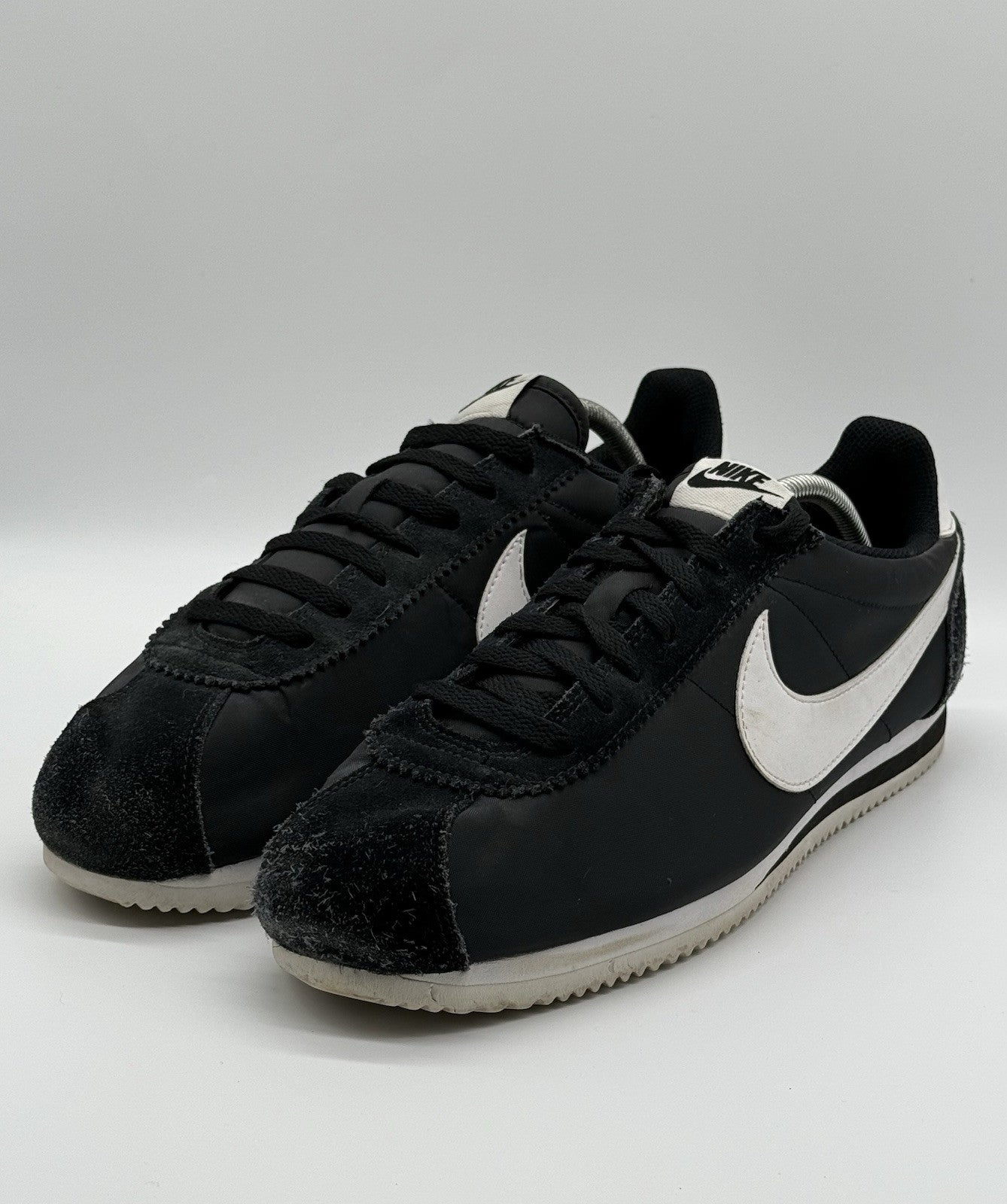 (2015) Nike Classic Cortez Nylon OG Vintage - Black White - Size UK 11 (EU 46)