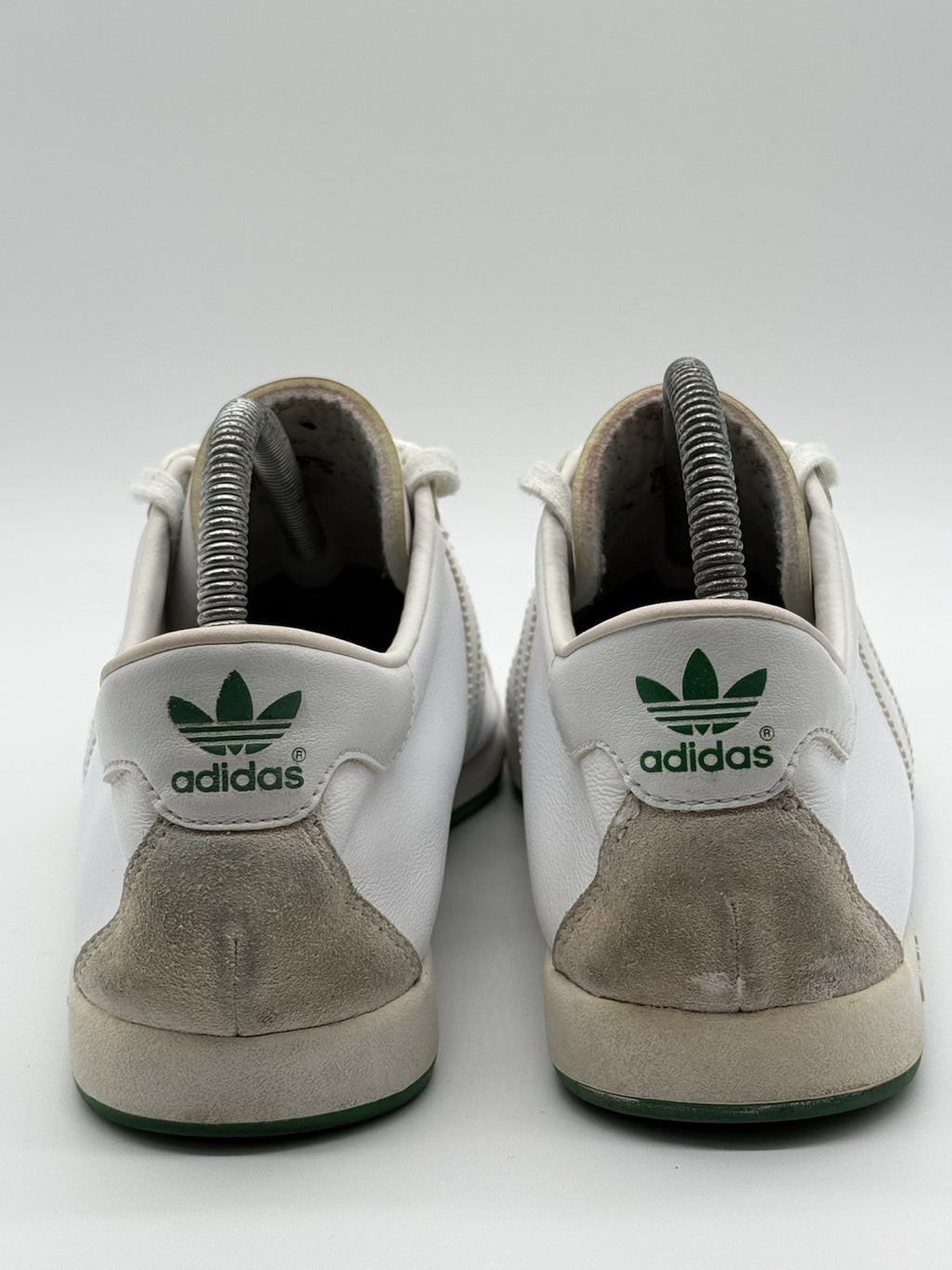 Rare (2008) Adidas ‘The Sneeker’ White / Green Leather Trainers Size UK 7