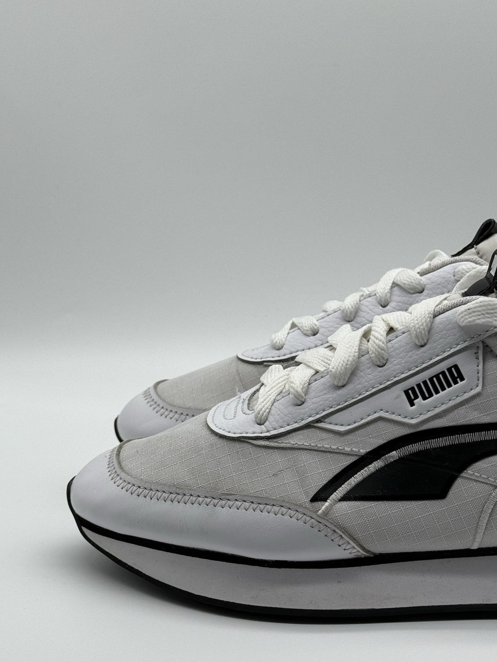 Puma Future Rider Twofold White Black UK 6.5 EUR 40 380591 05 No Insoles