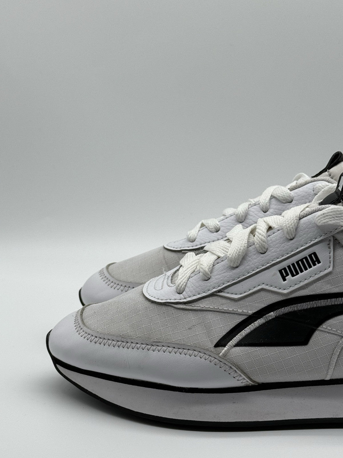 Puma Future Rider Twofold White Black UK 6.5 EUR 40 380591 05 No Insoles
