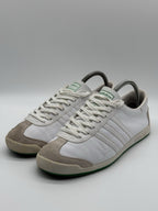 Rare (2008) Adidas ‘The Sneeker’ White / Green Leather Trainers Size UK 7